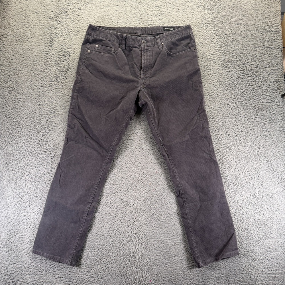 Bonobos Pant Mens 35x30 Brown Cotton Corduroy Chino Straight Leg Career Stretch